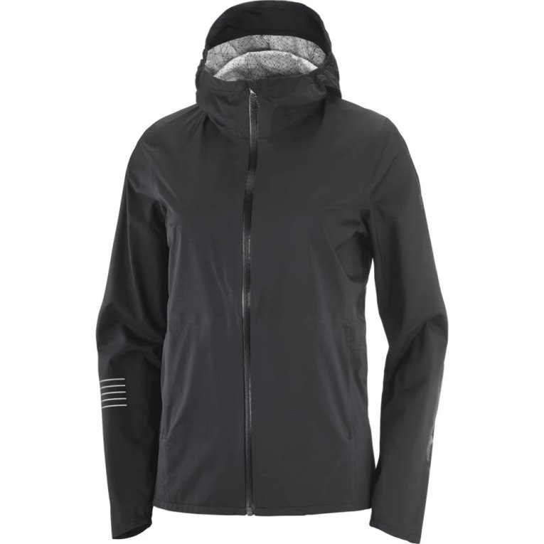 Black Salomon Bonatti Waterproof Women's Shell Jackets | IE PL7249